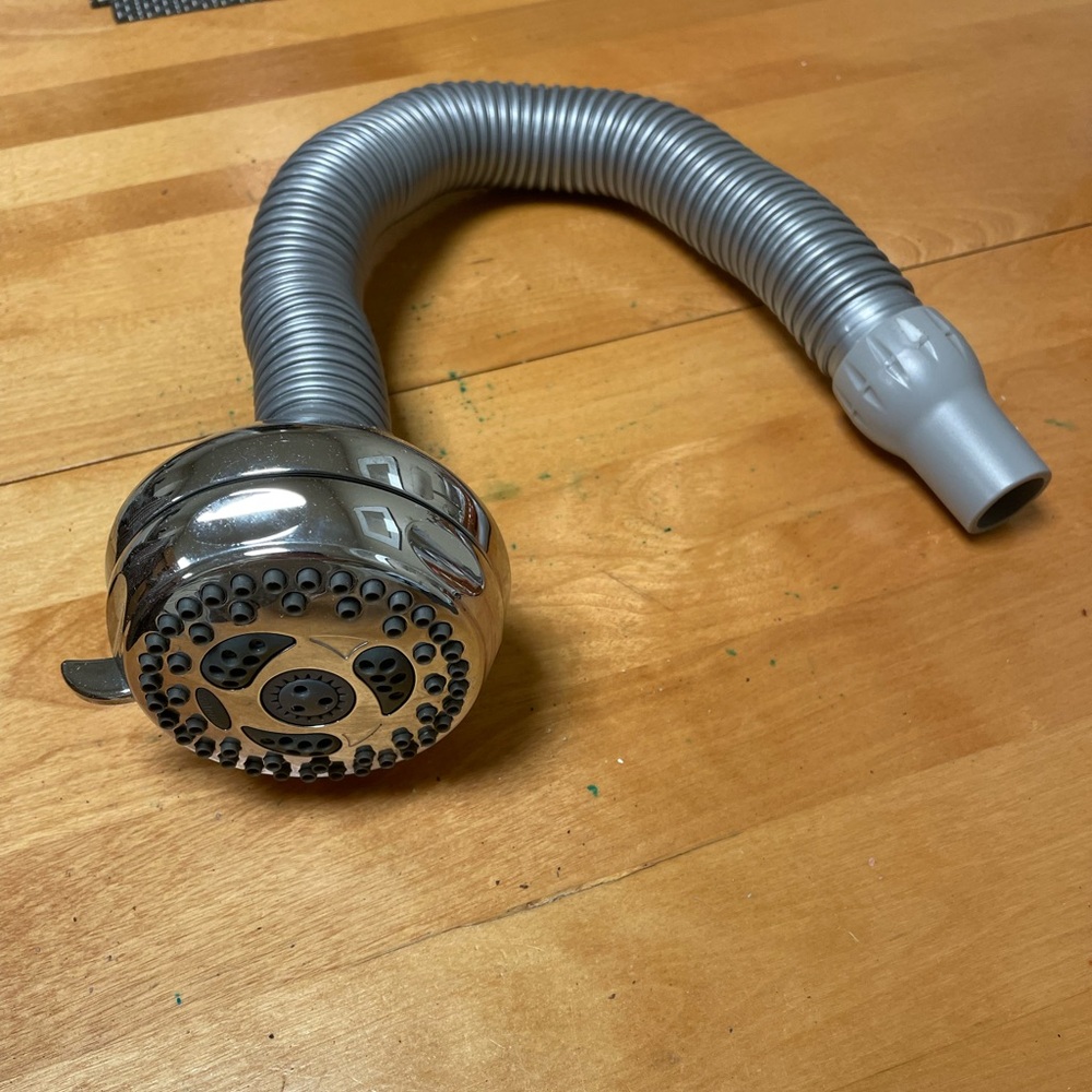 Silver and Gray Shower Head